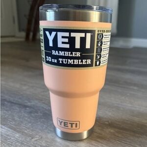 NEW Yeti Rambler 30oz Lowcountry Peach Magslider Lid Stackable Tumbler Cup Mug